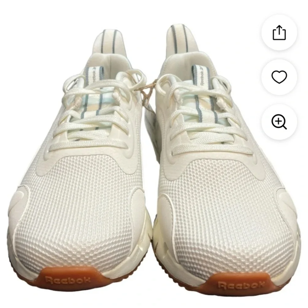 Reeboks, Zig, size 7.5, women's, dynamica runners, chalk grey, breathable mesh! - Picture 6 of 11